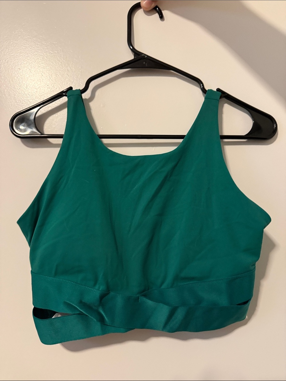 Teal Cutout Sports Bra